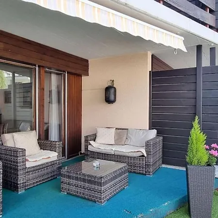 דירה Appartement, Hyper Central, A 2 Min De Tout, Enorme Terrasse Privee Et Parking Couvert קראנס-מונטנה